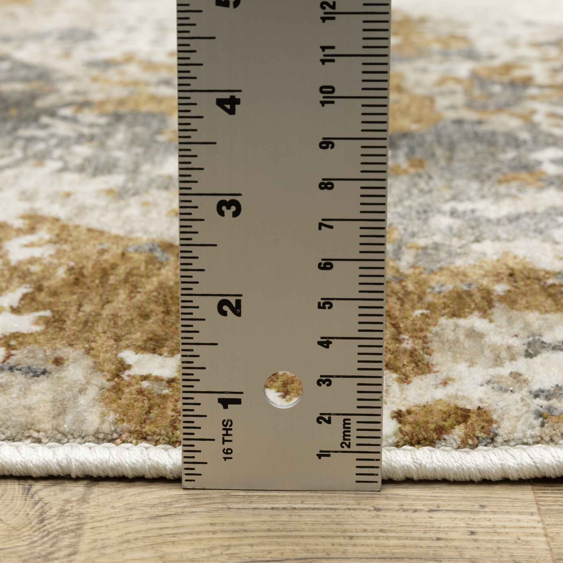 Hayden Abstract Beige/ Rust Cut Pile Rug