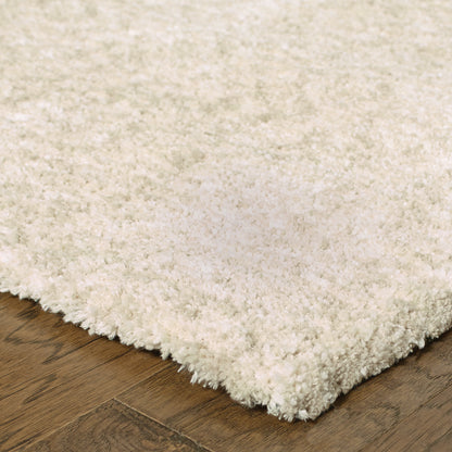 Heavenly Shag Ivory/ Ivory Solid Cut Pile Rug