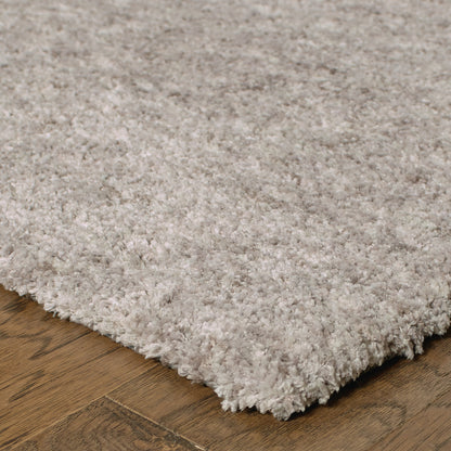 Heavenly Shag Grey/ Grey Solid Cut Pile Rug