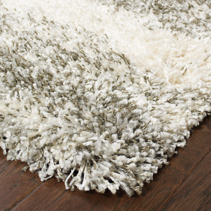 Henderson Shag Ivory/ Grey Geometric Cut Pile Rug