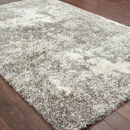 Henderson Shag Grey/ Ivory Abstract Cut Pile Rug