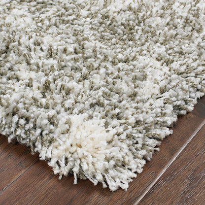 Henderson Shag Grey/ Ivory Abstract Cut Pile Rug
