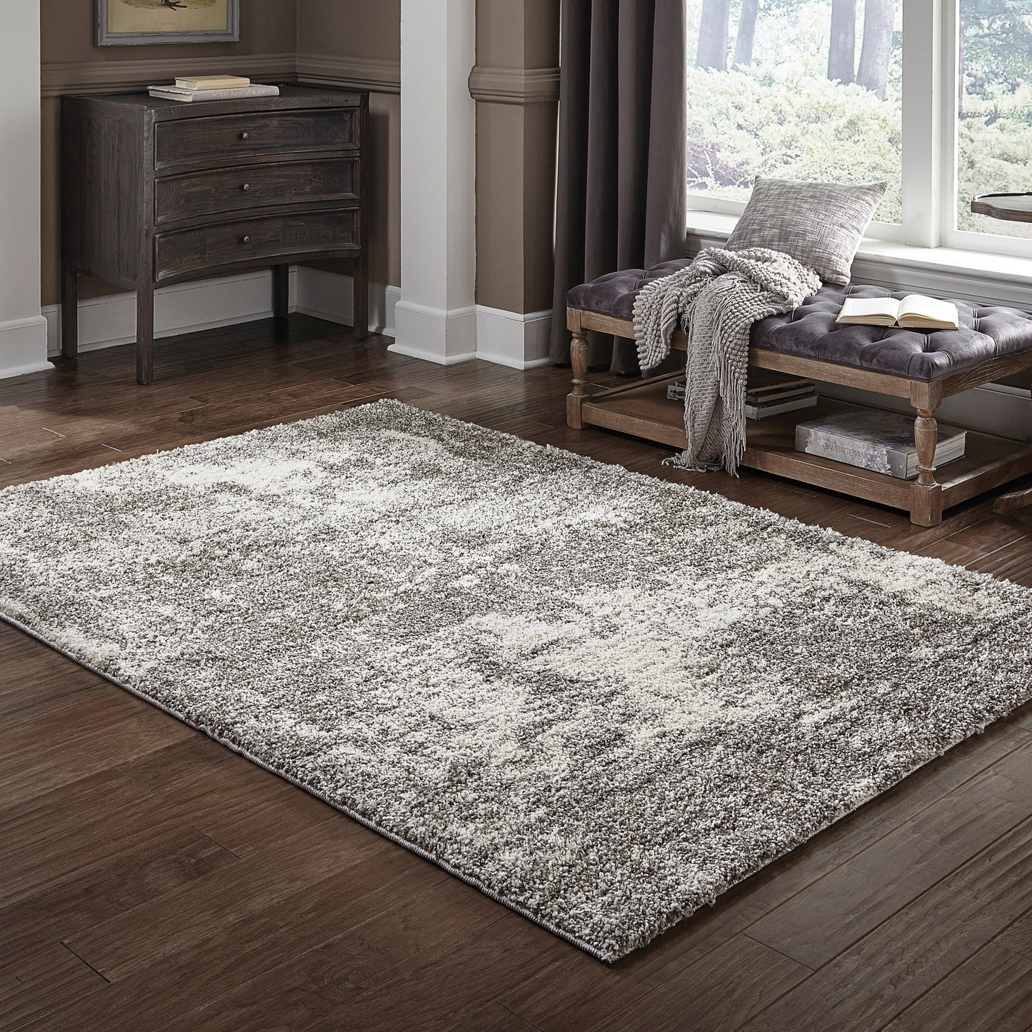 Henderson 5503H Grey Shag Rug
