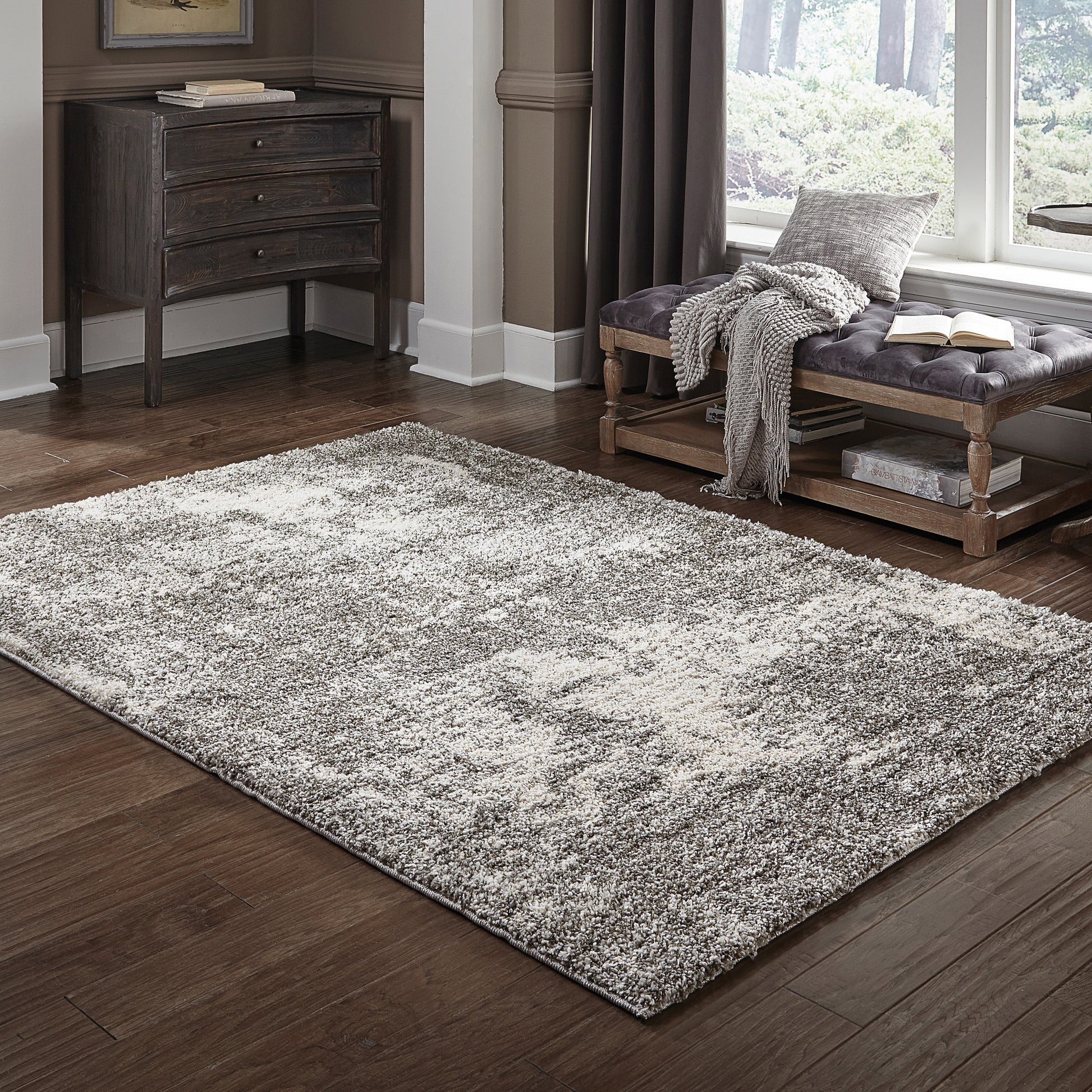 Henderson 5503H Grey Shag Rug