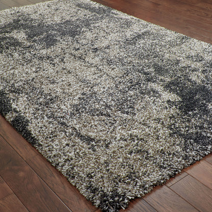 Henderson Shag Grey/ Charcoal Abstract Cut Pile Rug