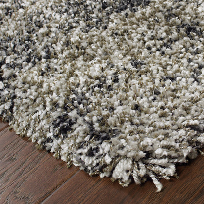 Henderson Shag Grey/ Charcoal Abstract Cut Pile Rug