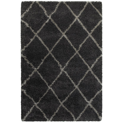 Henderson 090K1 Charcoal Lattice Rug