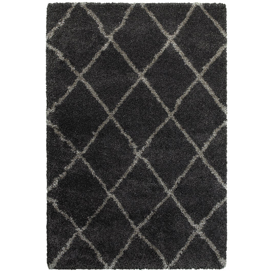Henderson 090K1 Charcoal Lattice Rug