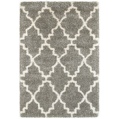 Henderson 092E9 Grey Lattice Rug