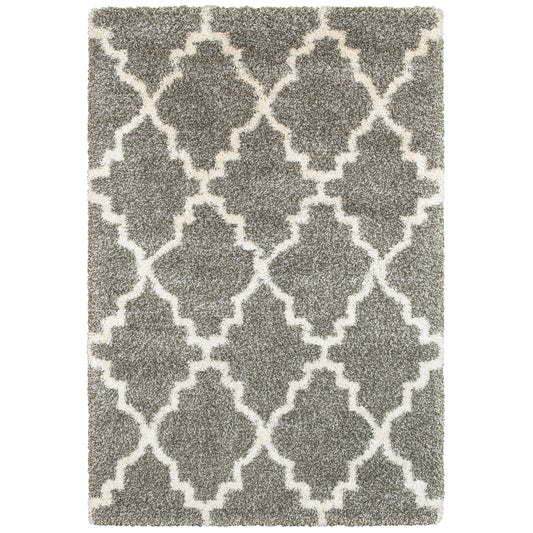 Henderson 092E9 Grey Lattice Rug