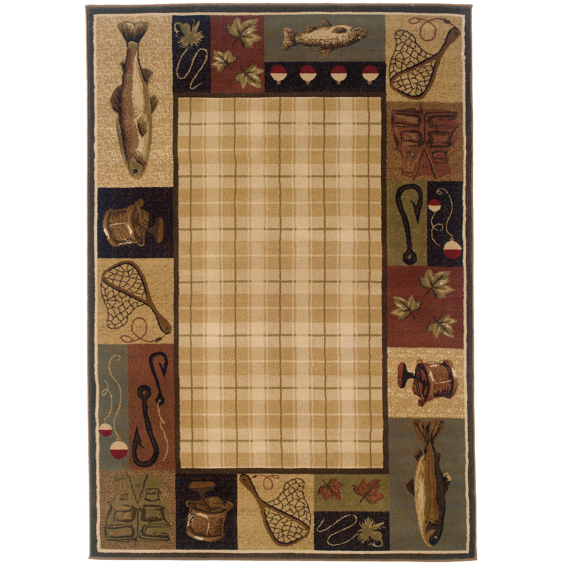Hudson 1065B Beige Southwest/Lodge Rug