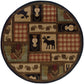 Hudson 1067A Brown Southwest/Lodge Rug