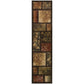 Hudson 1699G Brown Geometric Rug