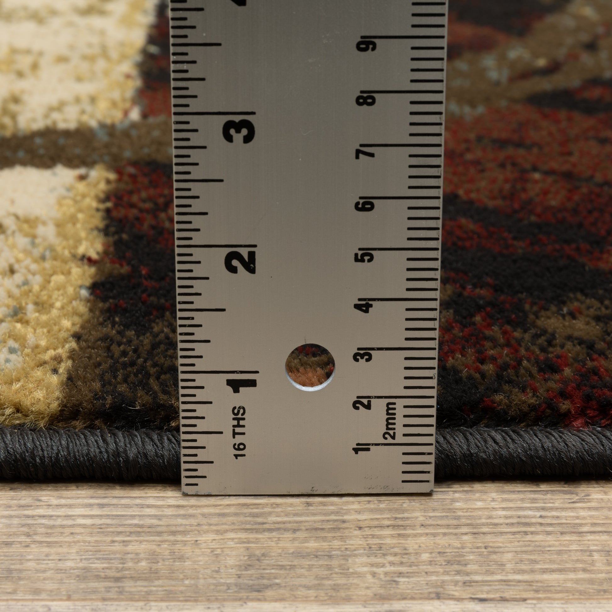 Hudson Abstract Brown/ Black Cut Pile Rug