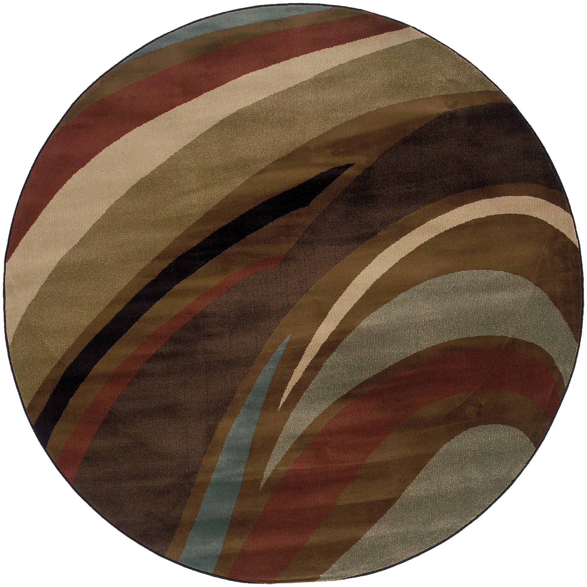 Hudson 2666F Brown Abstract Rug