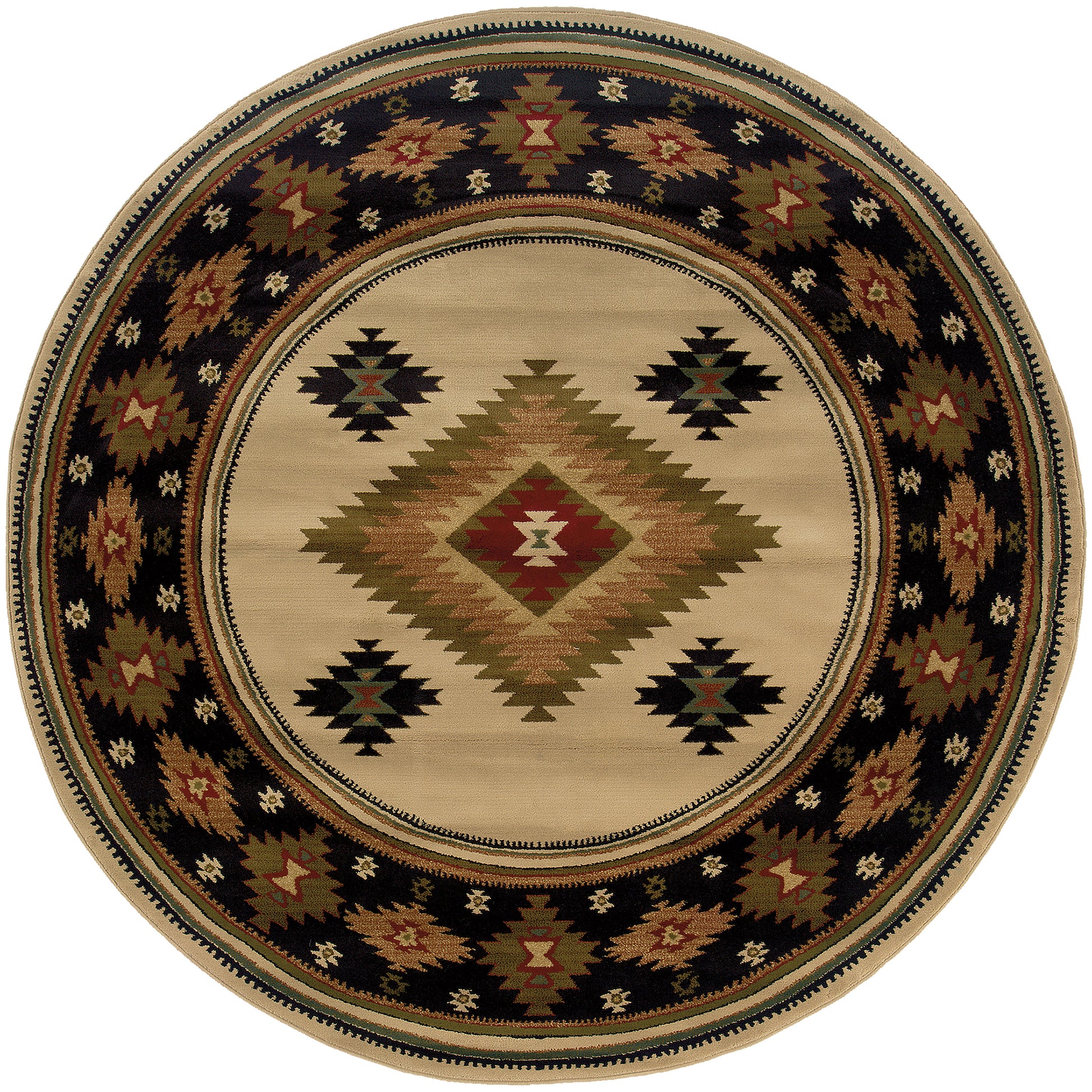 Hudson 087I1 Beige Southwest/Lodge Rug