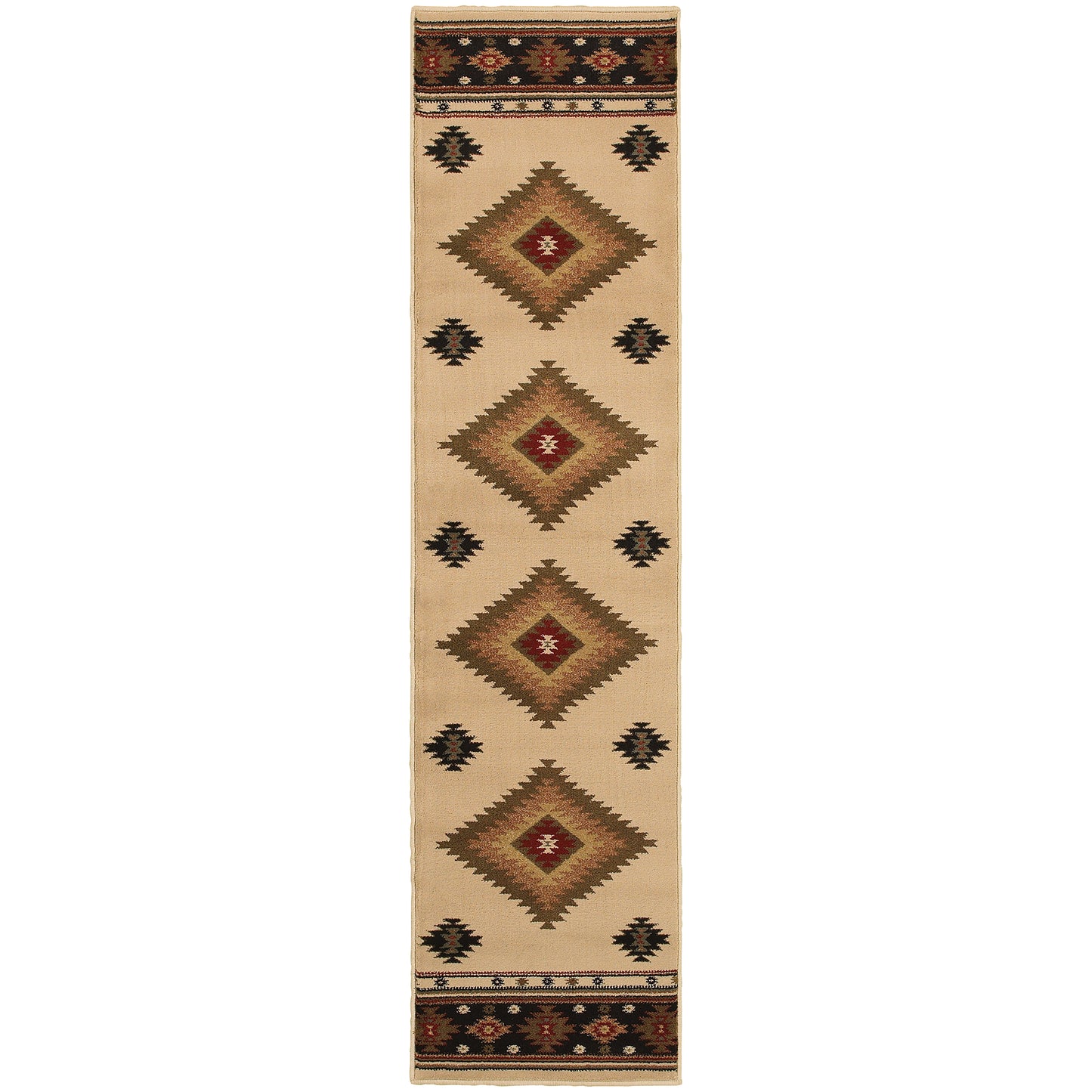 Hudson 087I1 Beige Southwest/Lodge Rug