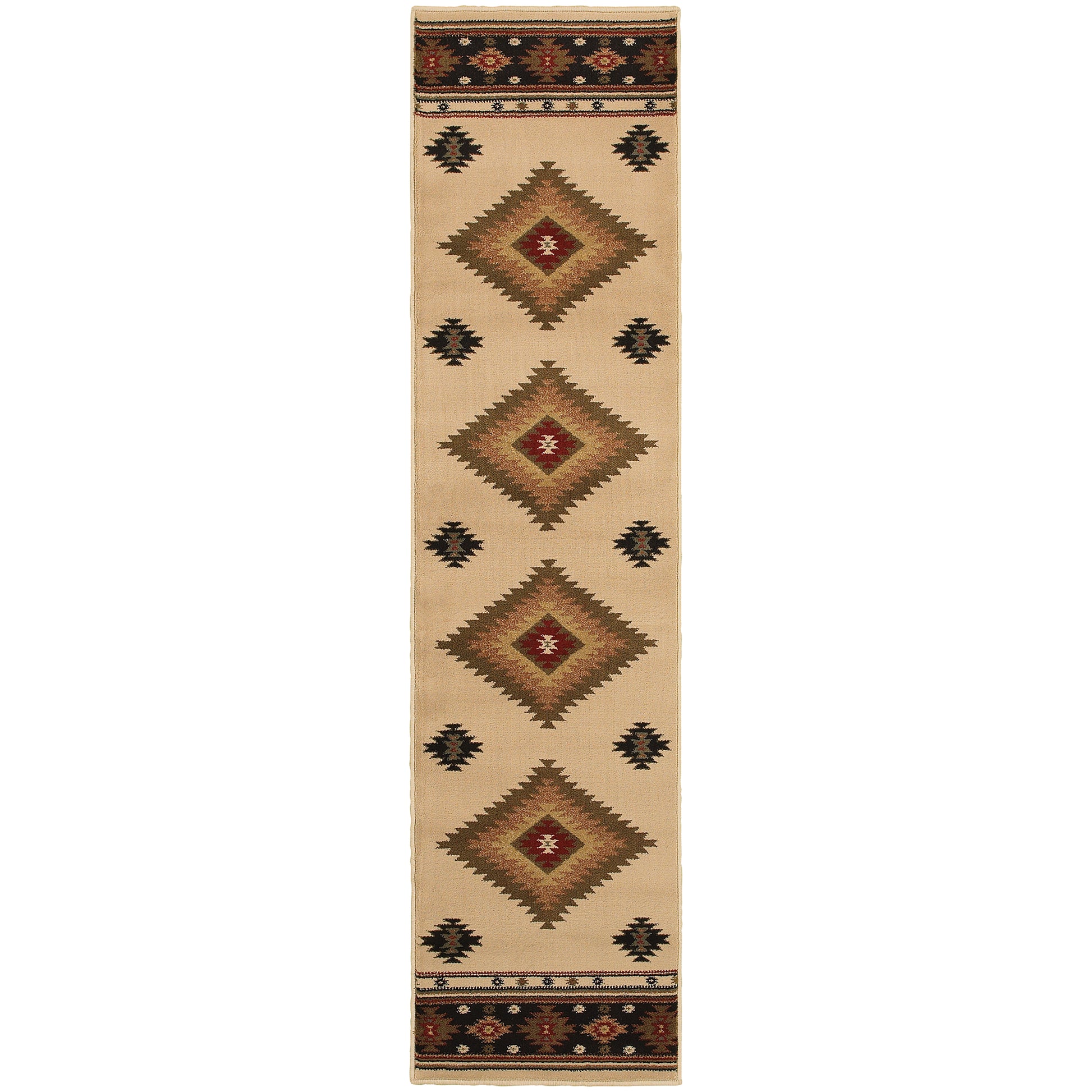 Hudson 087I1 Beige Southwest/Lodge Rug