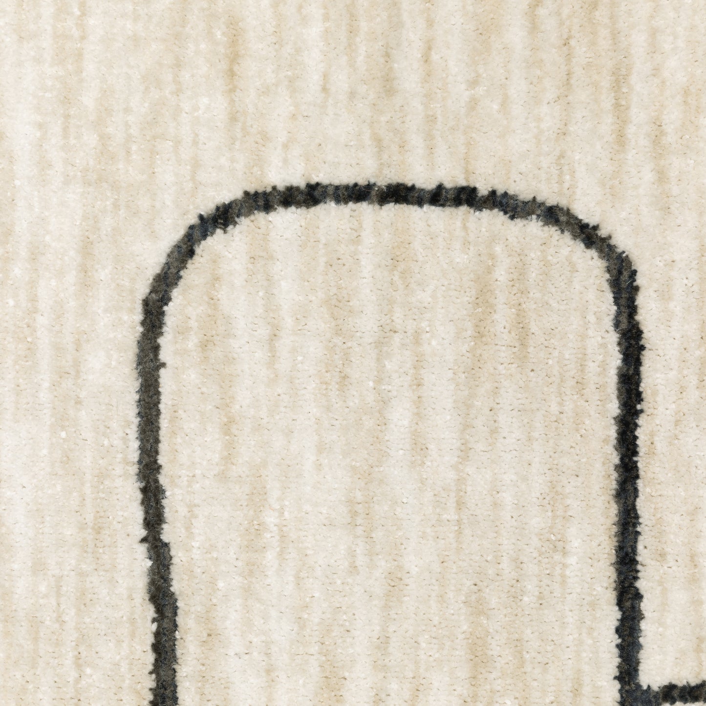 Hunter Abstract Beige/ Black Cut Pile Rug