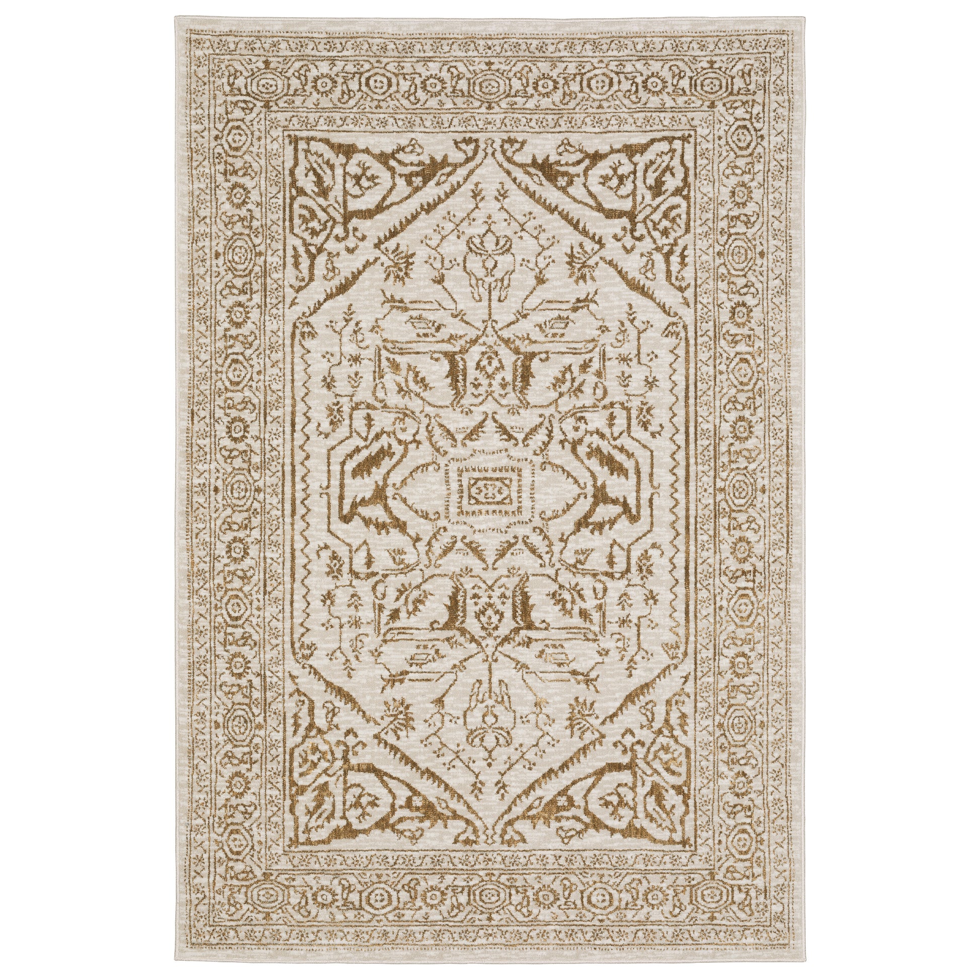 Intrigue INT03 Ivory Medallion Rug