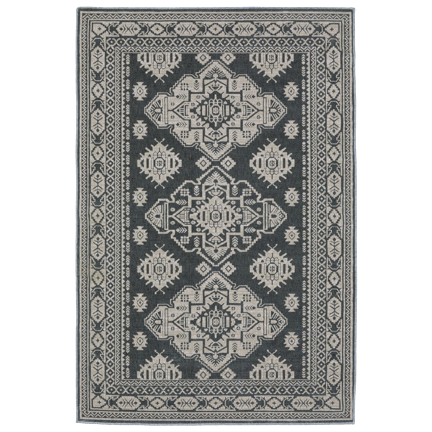 Intrigue INT05 Blue Medallion Rug