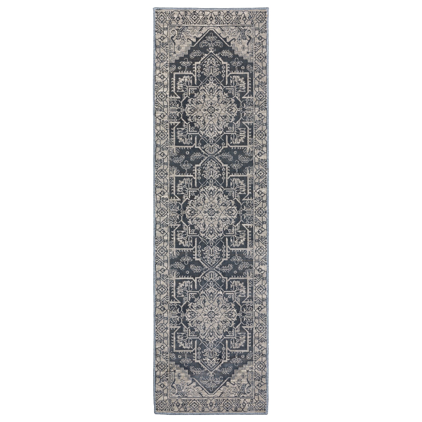 Intrigue INT07 Blue Medallion Rug