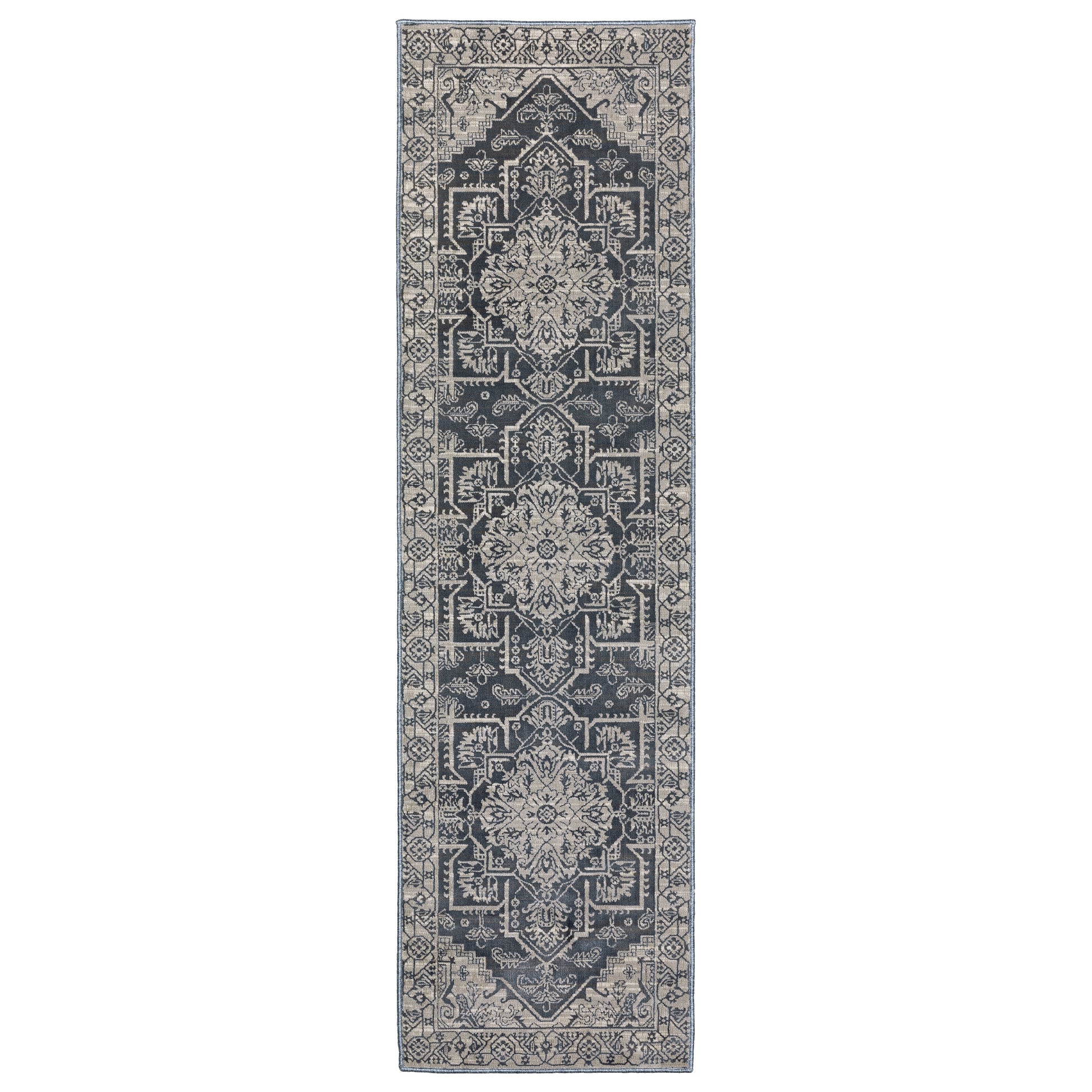 Intrigue INT07 Blue Medallion Rug