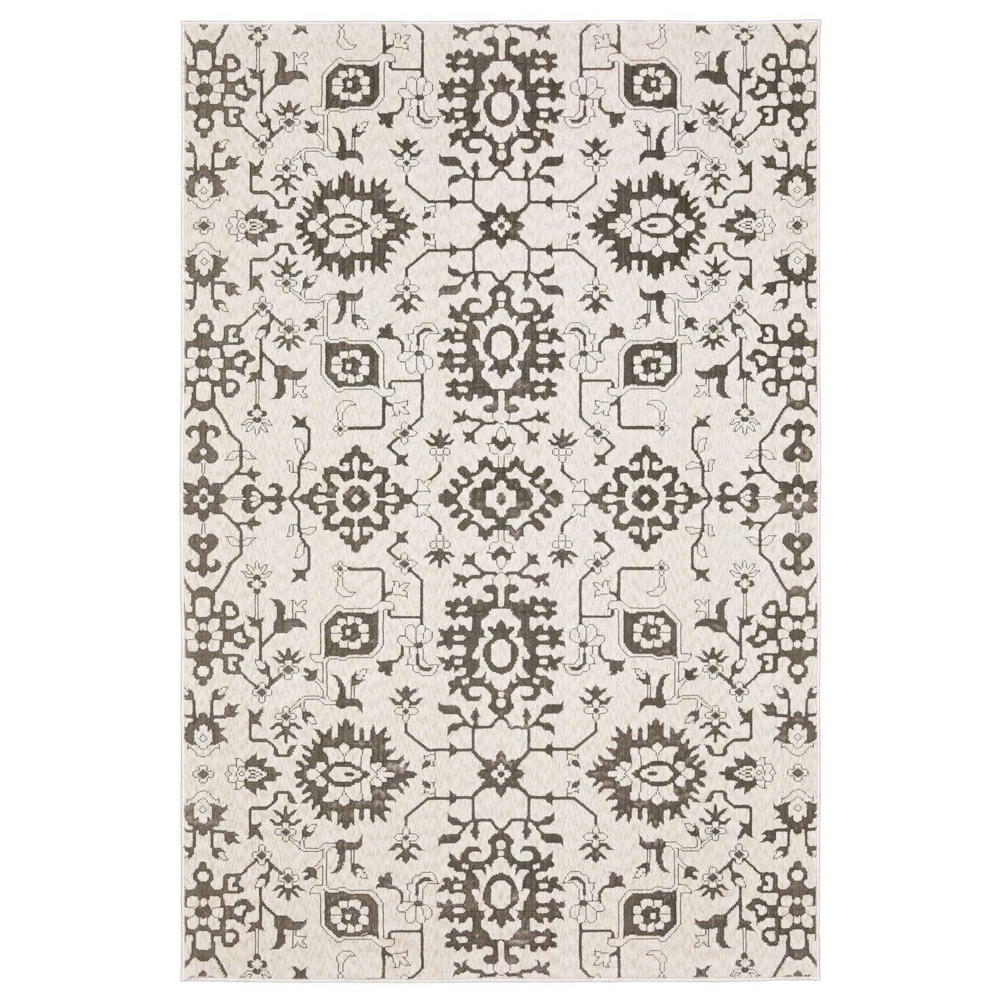Intrigue INT08 Ivory Floral Rug