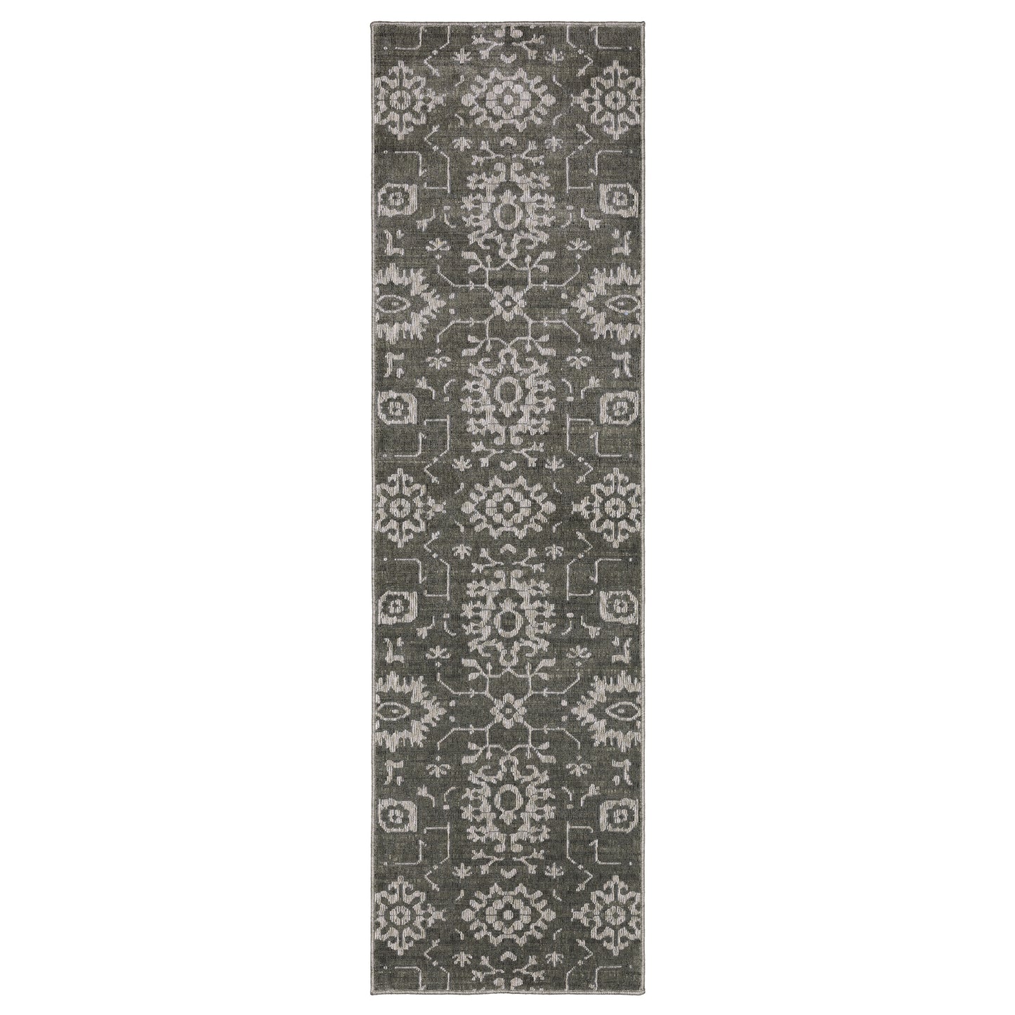 Intrigue INT09 Grey Floral Rug