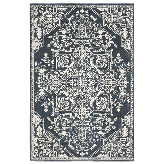 Intrigue INT10 Blue Medallion Rug