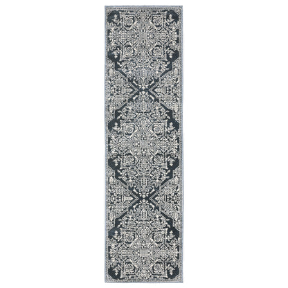 Intrigue INT10 Blue Medallion Rug