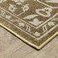 Intrigue INT11 Gold Medallion Rug