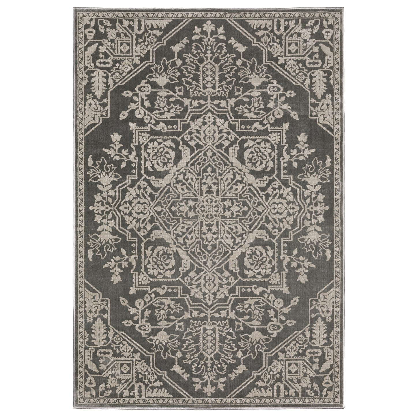 Intrigue INT12 Beige Medallion Rug