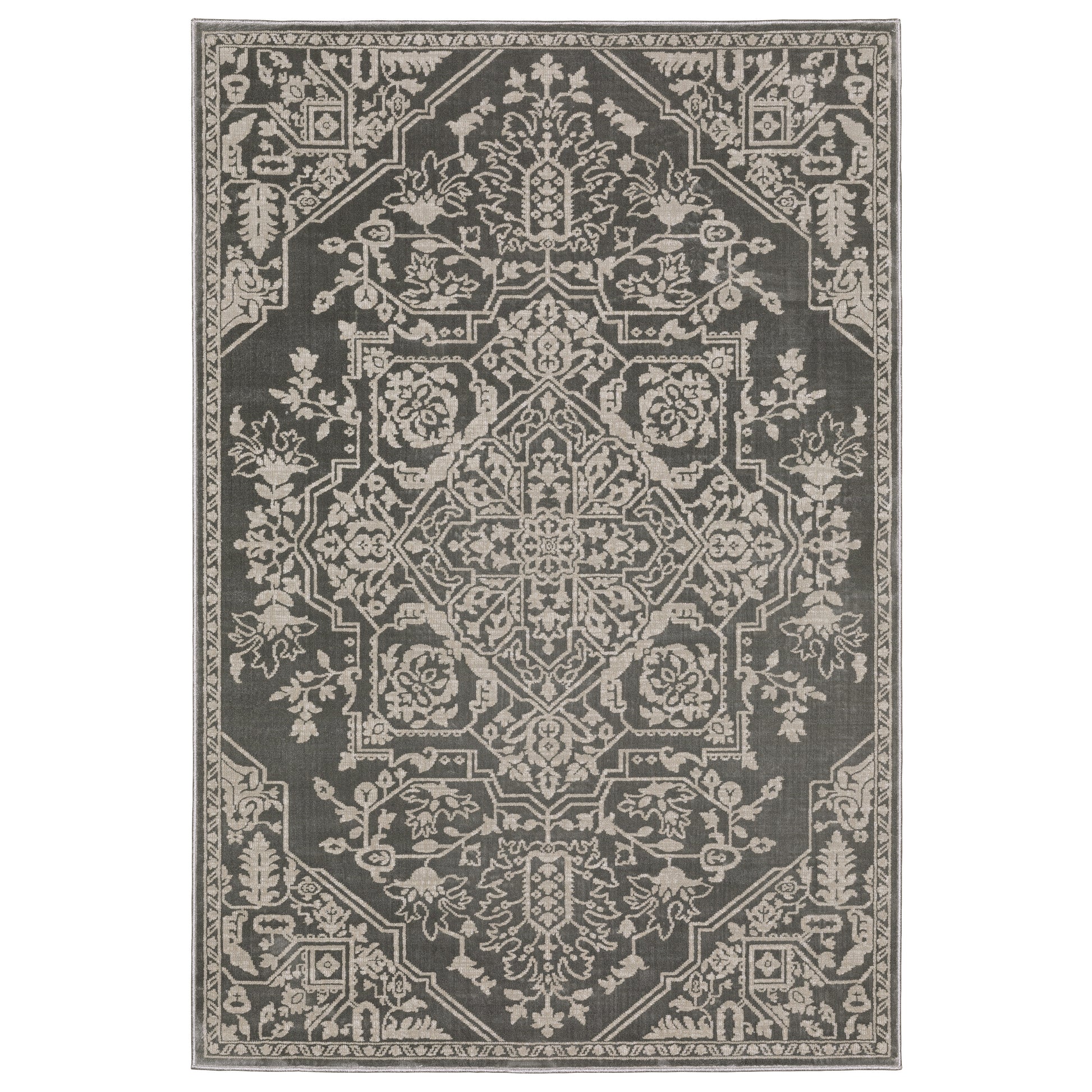 Intrigue INT12 Beige Medallion Rug