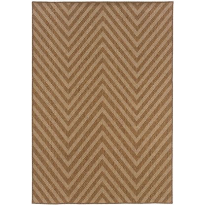 Karavia 1330X Tan Geometric Rug