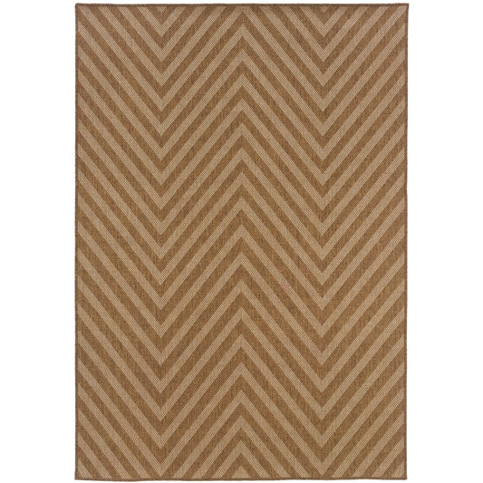 Karavia 1330X Tan Geometric Rug
