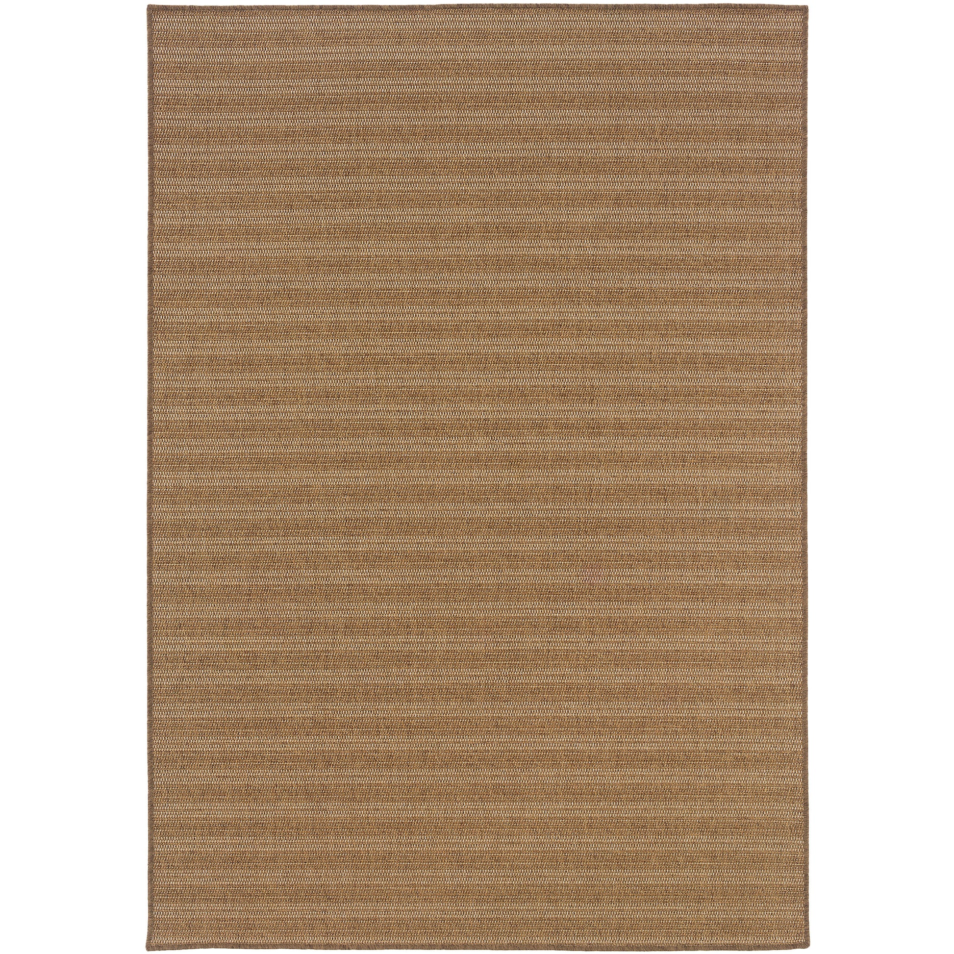 Karavia Stripe Tan/ Tan Abstract Flat Weave Rug