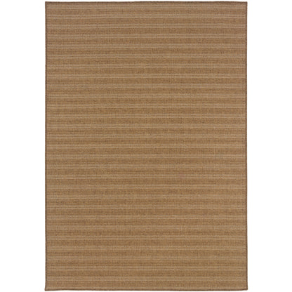 Karavia Stripe Tan/ Tan Abstract Flat Weave Rug
