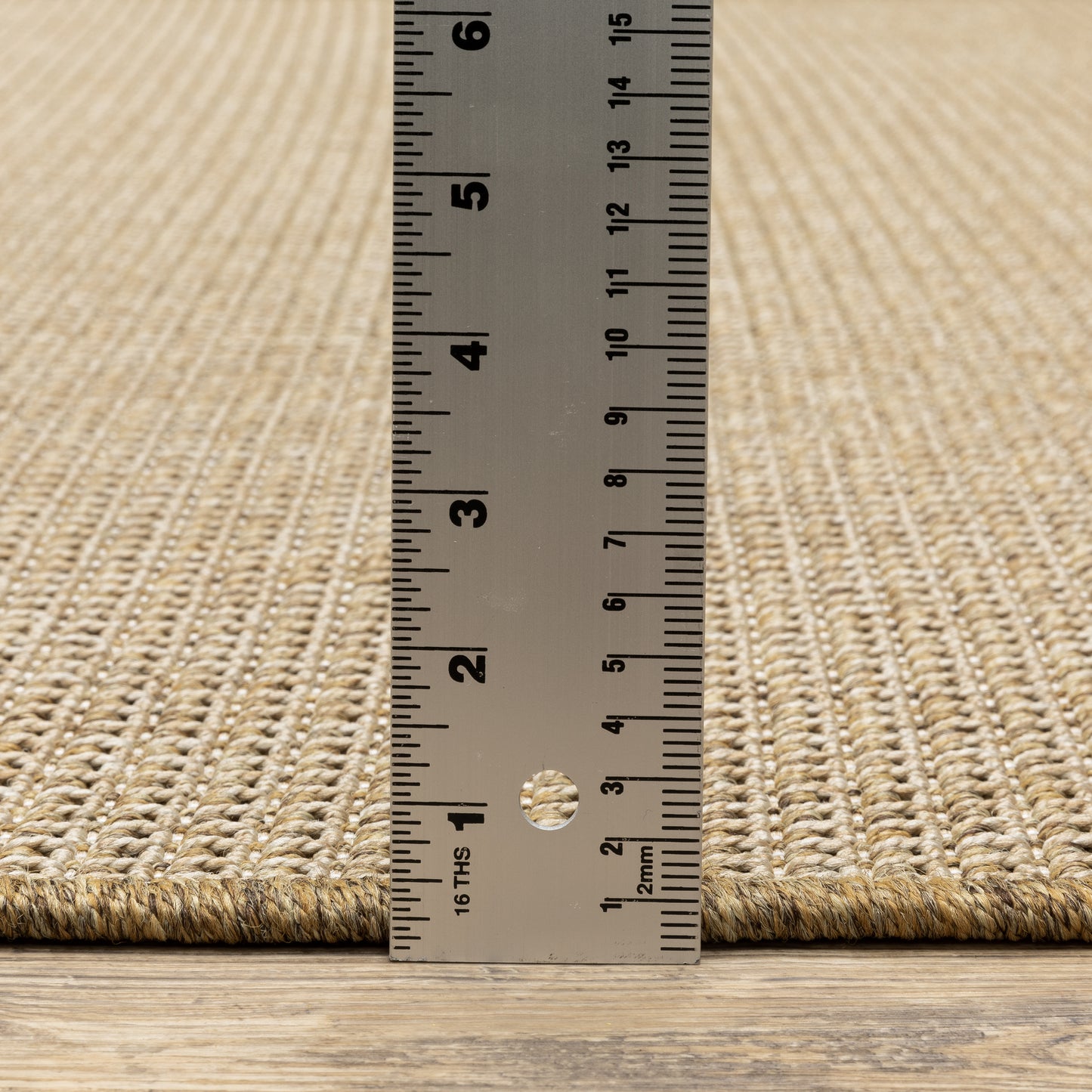 Karavia Solid Sand/ Sand Abstract Flat Weave Rug