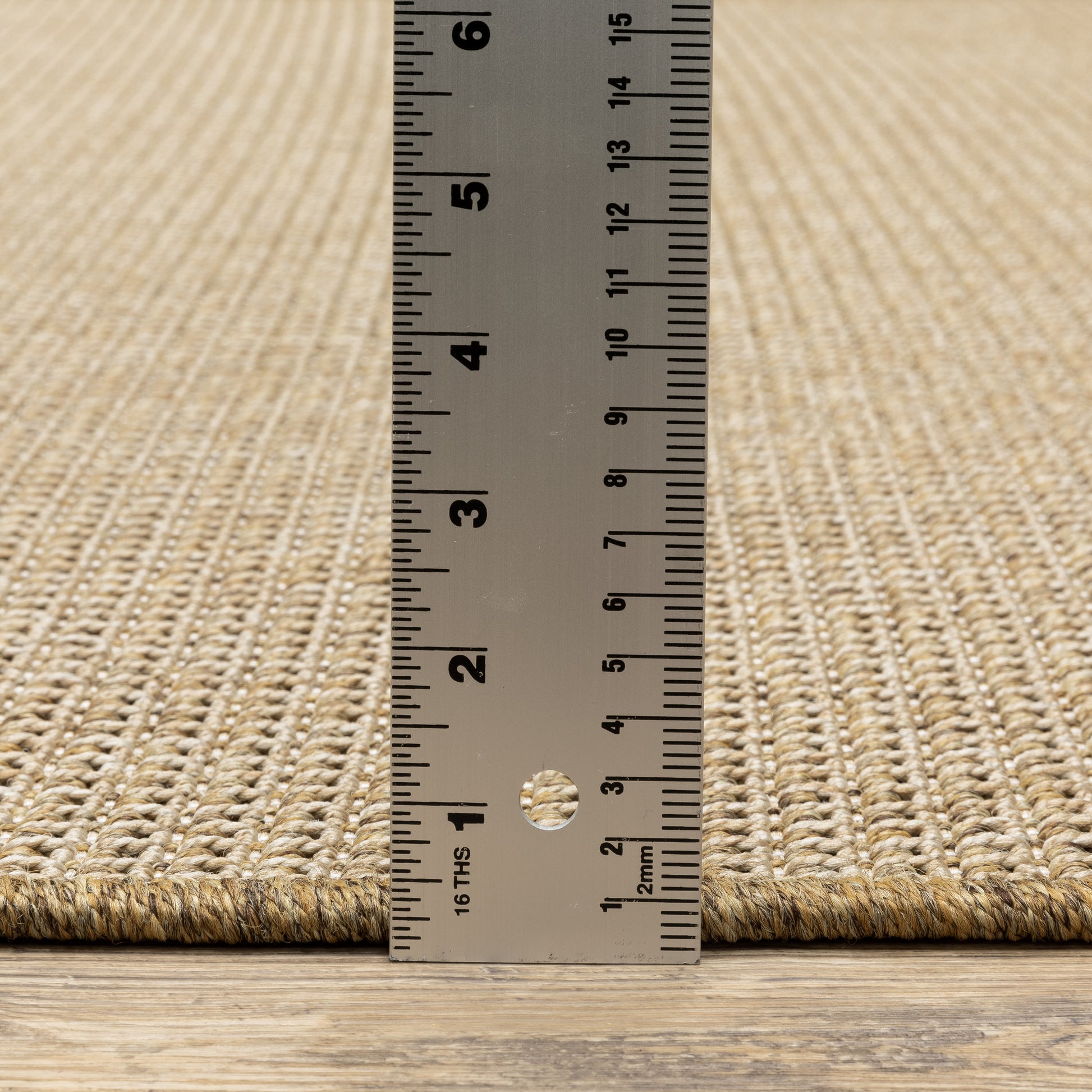 Karavia Solid Sand/ Sand Abstract Flat Weave Rug