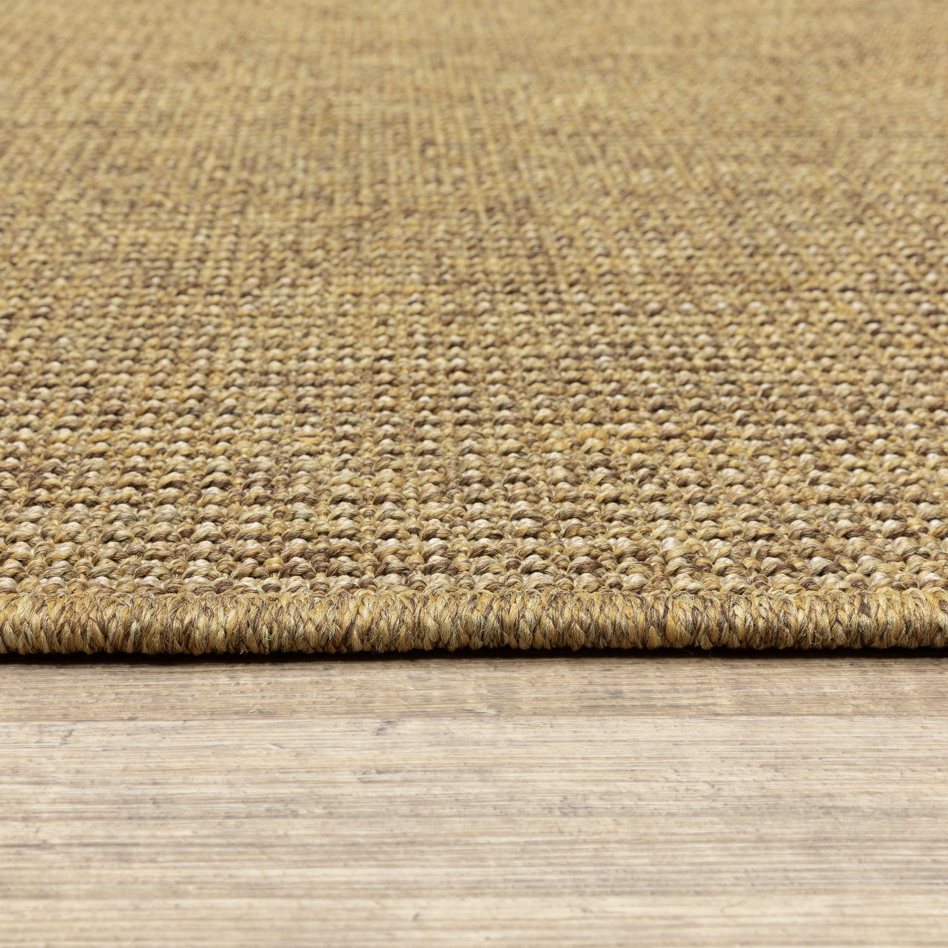 Karavia Solid Tan/ Tan Abstract Flat Weave Rug