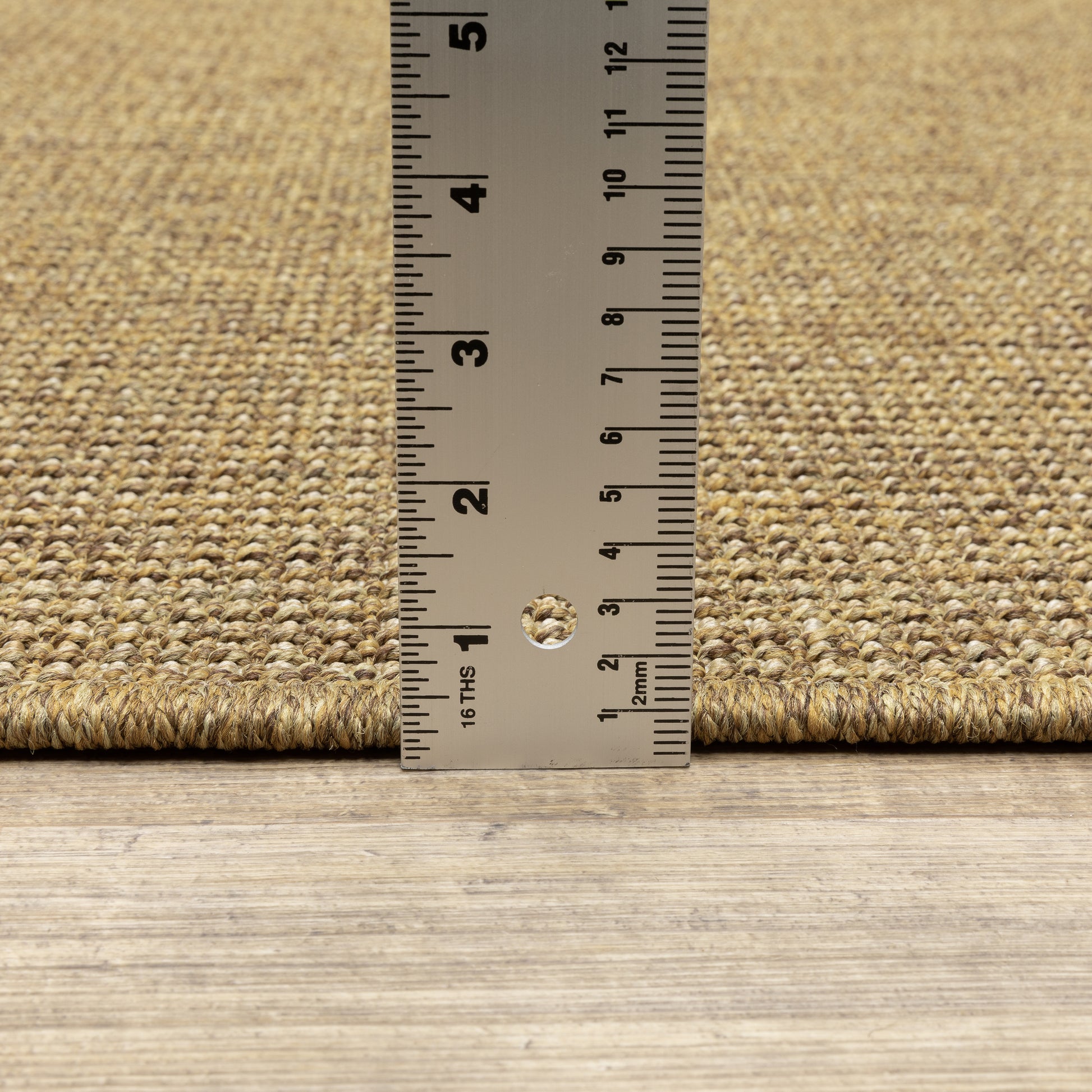 Karavia Solid Tan/ Tan Abstract Flat Weave Rug