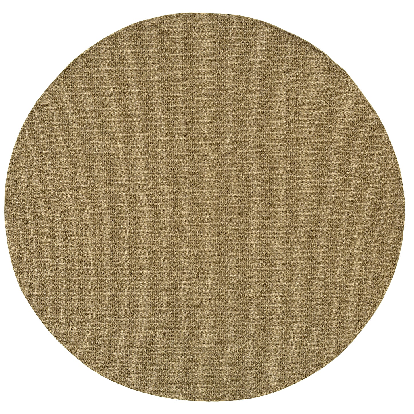 Karavia Solid Tan/ Tan Abstract Flat Weave Rug