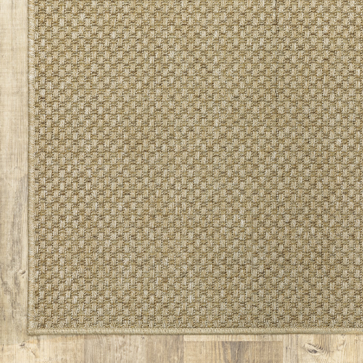 Karavia Solid Sand/ Sand Abstract Flat Weave Rug