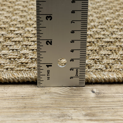 Karavia Solid Sand/ Sand Abstract Flat Weave Rug