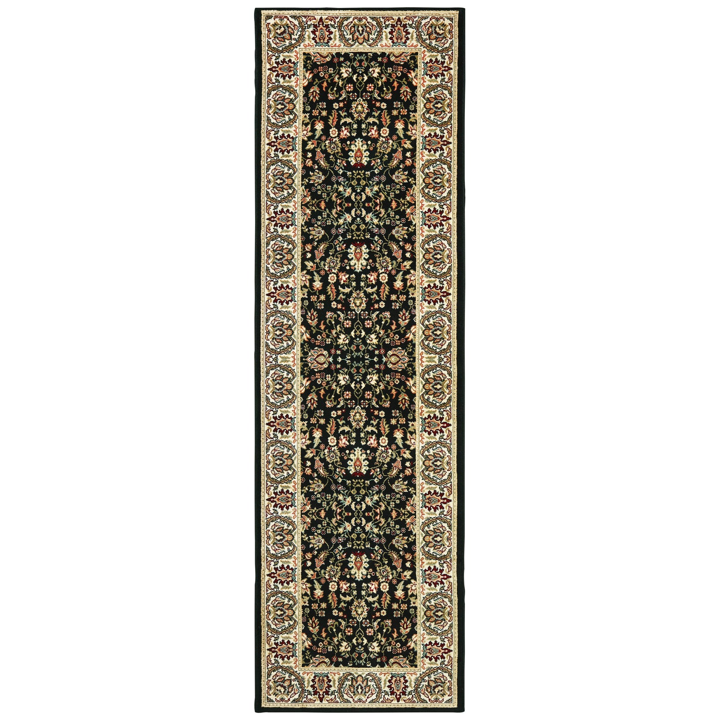 Kashan 108B1 Black Oriental Rug