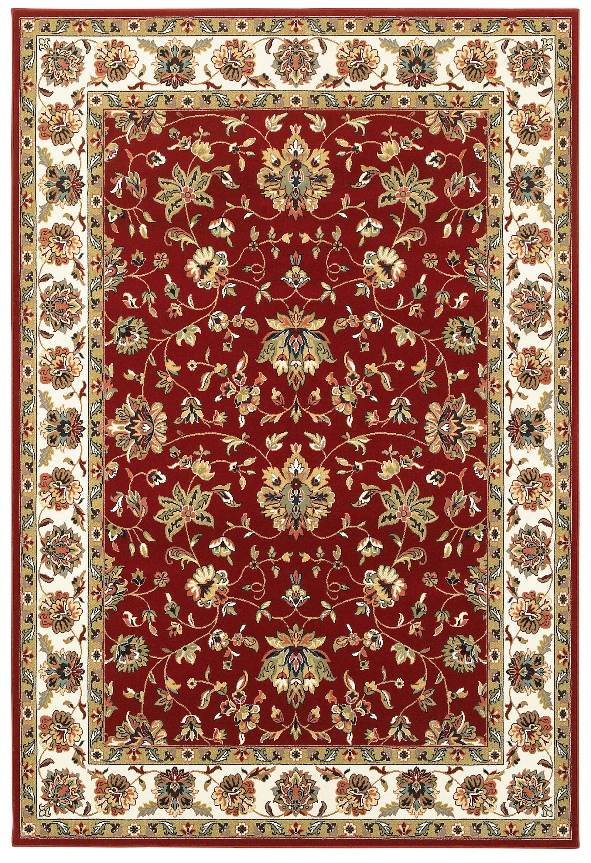Kashan 4929R Red Floral Rug
