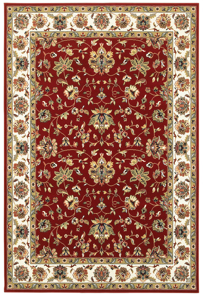Kashan 4929R Red Floral Rug