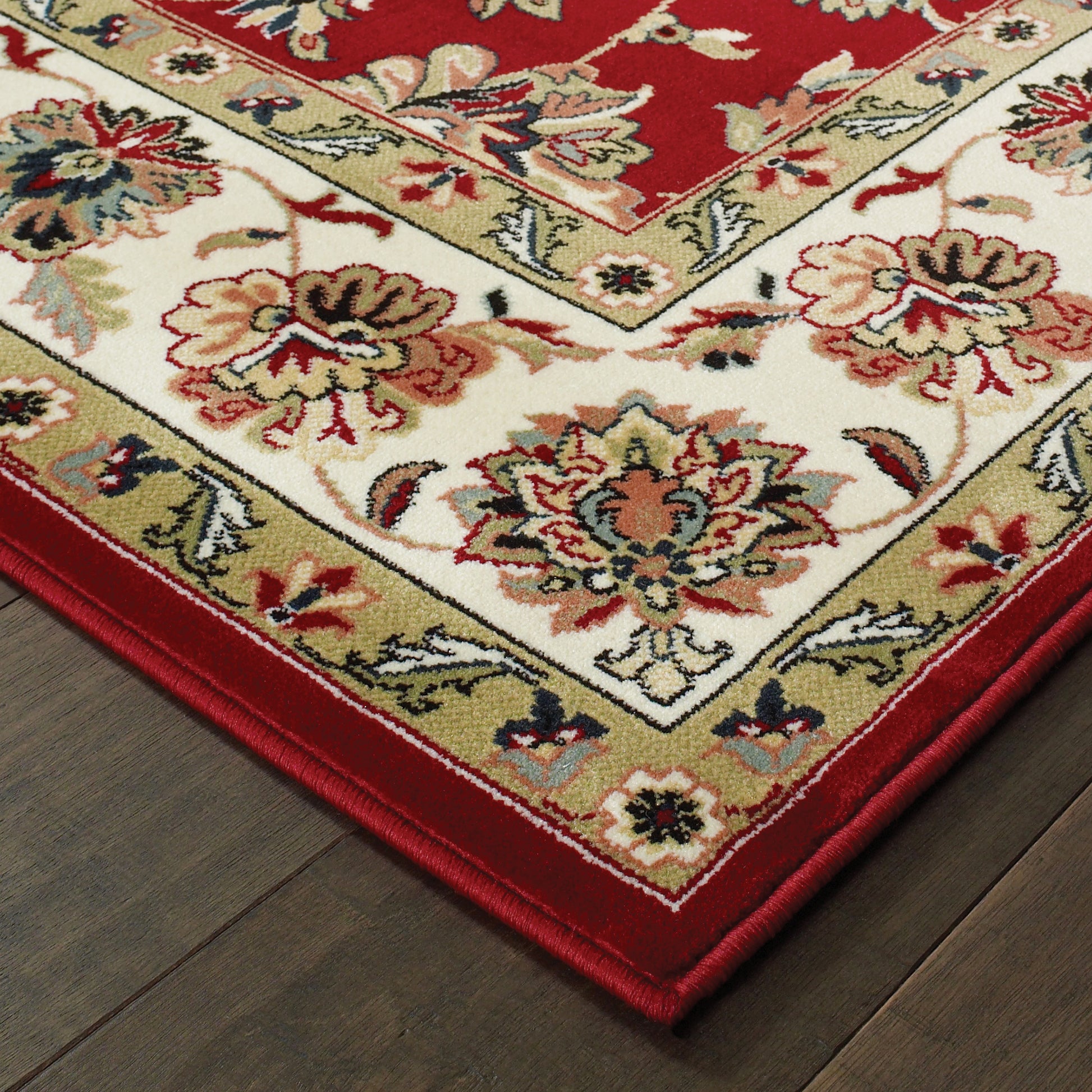 Kashan 4929R Red Floral Rug