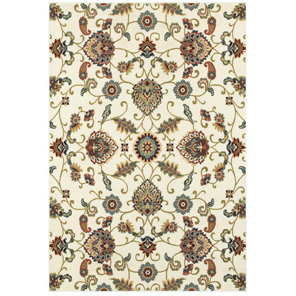 Kashan 9946W Ivory Oriental Rug